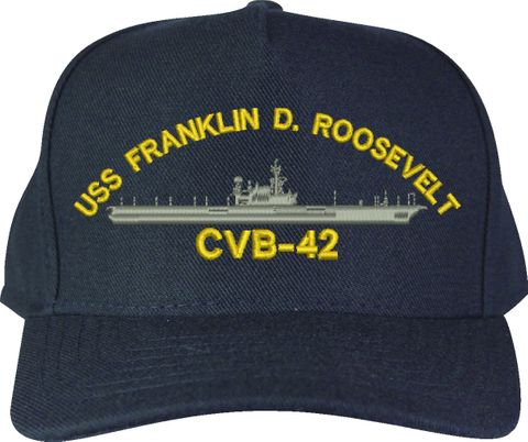 USS Franklin D. Roosevelt CVB-42 U.S. Made Cap