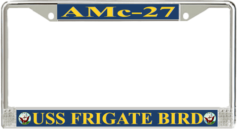USS Frigate Bird AMc-27 License Plate Frame