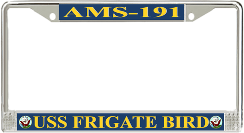 USS Frigate Bird AMS-191 License Plate Frame