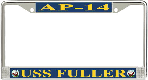 USS Fuller AP-14 License Plate Frame