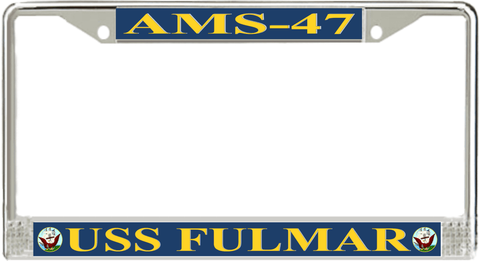 USS Fulmar AMS-47 License Plate Frame