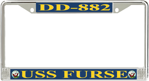 USS Furse DD-882 License Plate Frame
