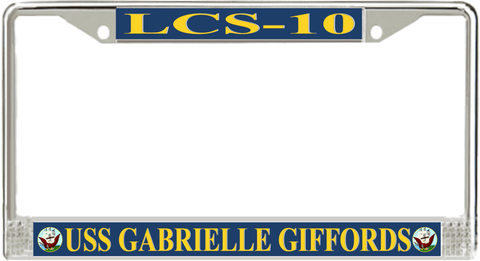 USS Gabrielle Giffords LCS-10 License Plate Frame