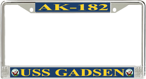 USS Gadsen AK-182 License Plate Frame