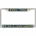 USS Gainard DD-706 License Plate Frame