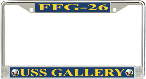 USS Gallery FFG-26 License Plate Frame