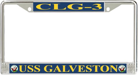 USS Galveston CLG-3 License Plate Frame