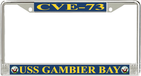 USS Gambier Bay CVE-73 License Plate Frame