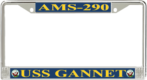 USS Gannet AMS-290 License Plate Frame
