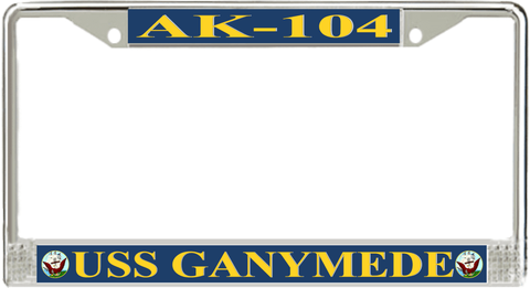 USS Ganymede AK-104 License Plate Frame