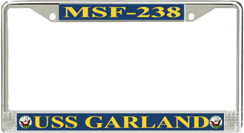USS Garland MSF-238 License Plate Frame