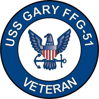 USS Gary FFG-51 Veteran Decal Sticker