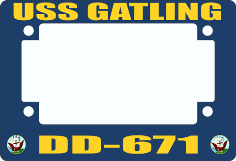 USS Gatling DD-671 Motorcycle Frame