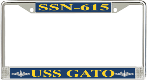 USS Gato SSN-615 License Plate Frame