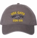 USS Gato SSN-615 with Dolphins Unstructured Dad Cap