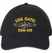 USS Gato SSN-615 with Dolphins Unstructured Dad Cap