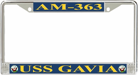 USS Gavia AM-363 License Plate Frame