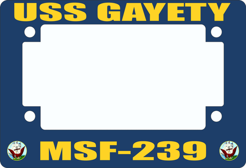 USS Gayety MSF-239 Motorcycle Frame