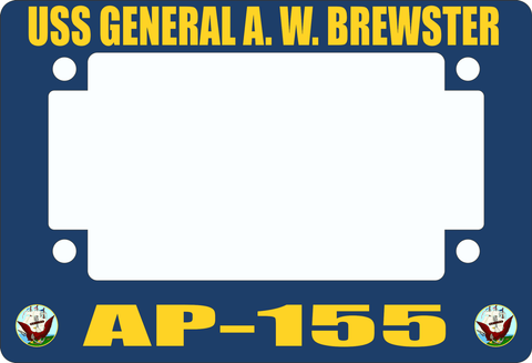 USS General A. W. Brewster AP-155 Motorcycle Frame