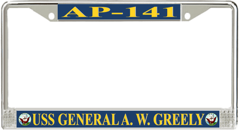 USS General A. W. Greely AP-141 License Plate Frame
