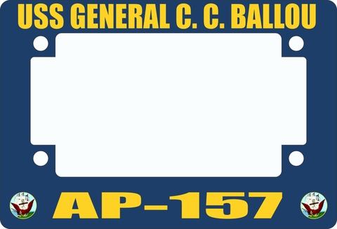 USS General C. C. Ballou AP-157 Motorcycle Frame