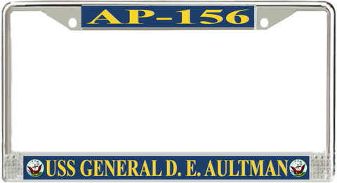 USS General D. E. Aultman AP-156 License Plate Frame