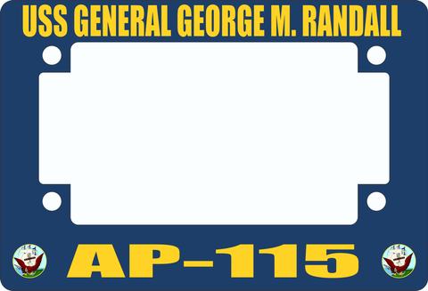 USS General George M. Randall AP-115 Motorcycle Frame