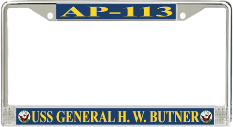 USS General H. W. Butner AP-113 License Plate Frame