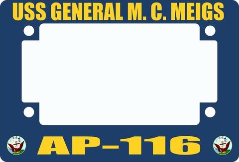 USS General M. C. Meigs AP-116 Motorcycle Frame