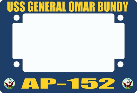USS General Omar Bundy AP-152 Motorcycle Frame