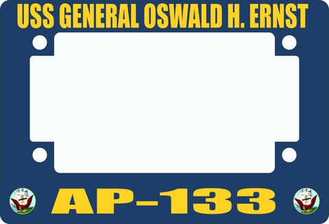USS General Oswald H. Ernst AP-133 Motorcycle Frame