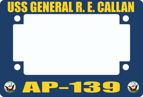 USS General R. E. Callan AP-139 Motorcycle Frame