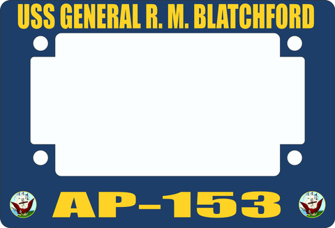 USS General R. M. Blatchford AP-153 Motorcycle Frame