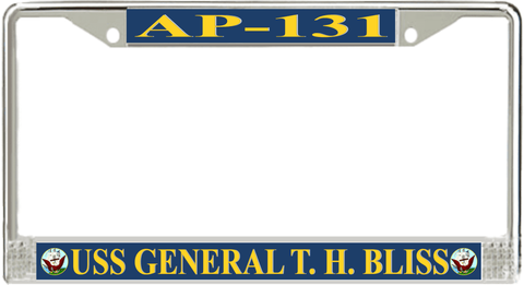 USS General T. H. Bliss AP-131 License Plate Frame