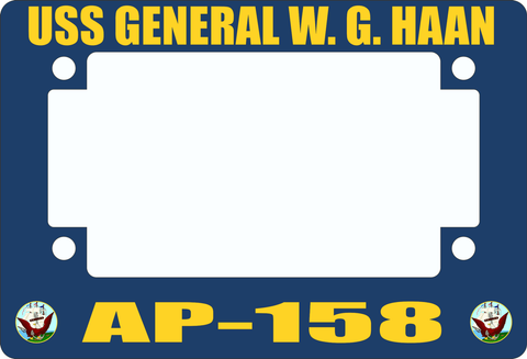USS General W. G. Haan AP-158 Motorcycle Frame