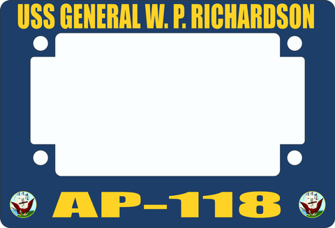 USS General W. P. Richardson AP-118 Motorcycle Frame