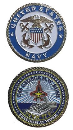 USS George H.W. Bush CVN 77 Officer Challenge Coin
