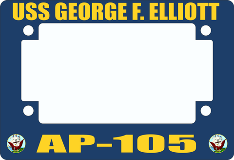 USS George F. Elliott AP-105 Motorcycle Frame