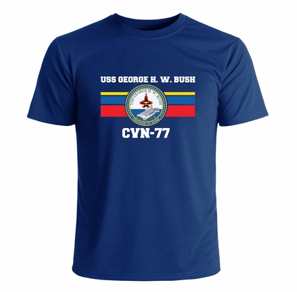 USS George H. W. Bush CVN-77 Crest T-Shirt