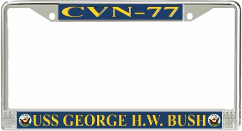 USS George H.W. Bush CVN-77 License Plate Frame