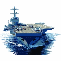 USS George H. W. Bush CVN-77 Merchandise Thumbnail Illustration