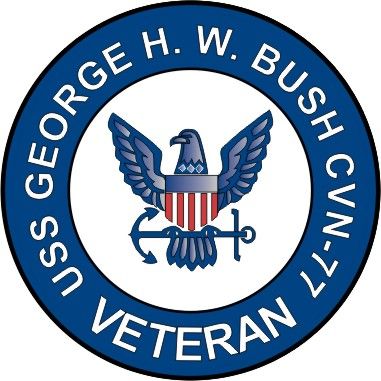 USS George HW Bush CVN-77 Veteran Decal Sticker