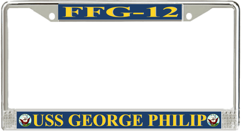 USS George Philip FFG-12 License Plate Frame
