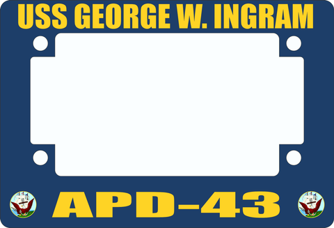 USS George W. Ingram APD-43 Motorcycle Frame