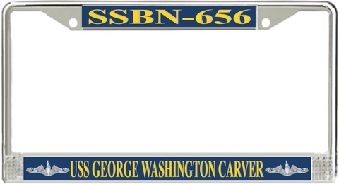 USS George Washington Carver SSBN-656 License Plate Frame