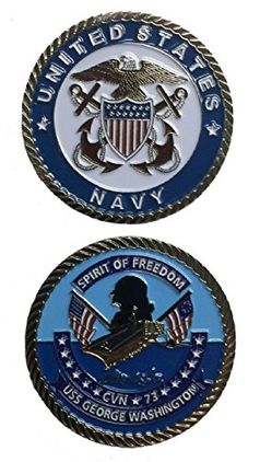 USS George Washington CVN 73 Officer Challenge Coin