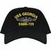 USS Georgia SSBN-729 with Dolphins Custom Embroidered Cap