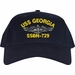 USS Georgia SSBN-729 with Dolphins Custom Embroidered Cap