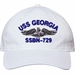 USS Georgia SSBN-729 with Dolphins Unstructured Dad Cap