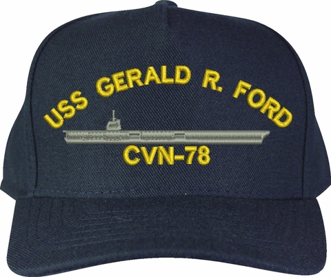 USS Gerald R. Ford CVN-78 U.S. Made Cap